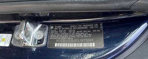 2007 BMW Z4 3.0I z USA, uszkodzony, nr VIN 4USBU33537LW73163